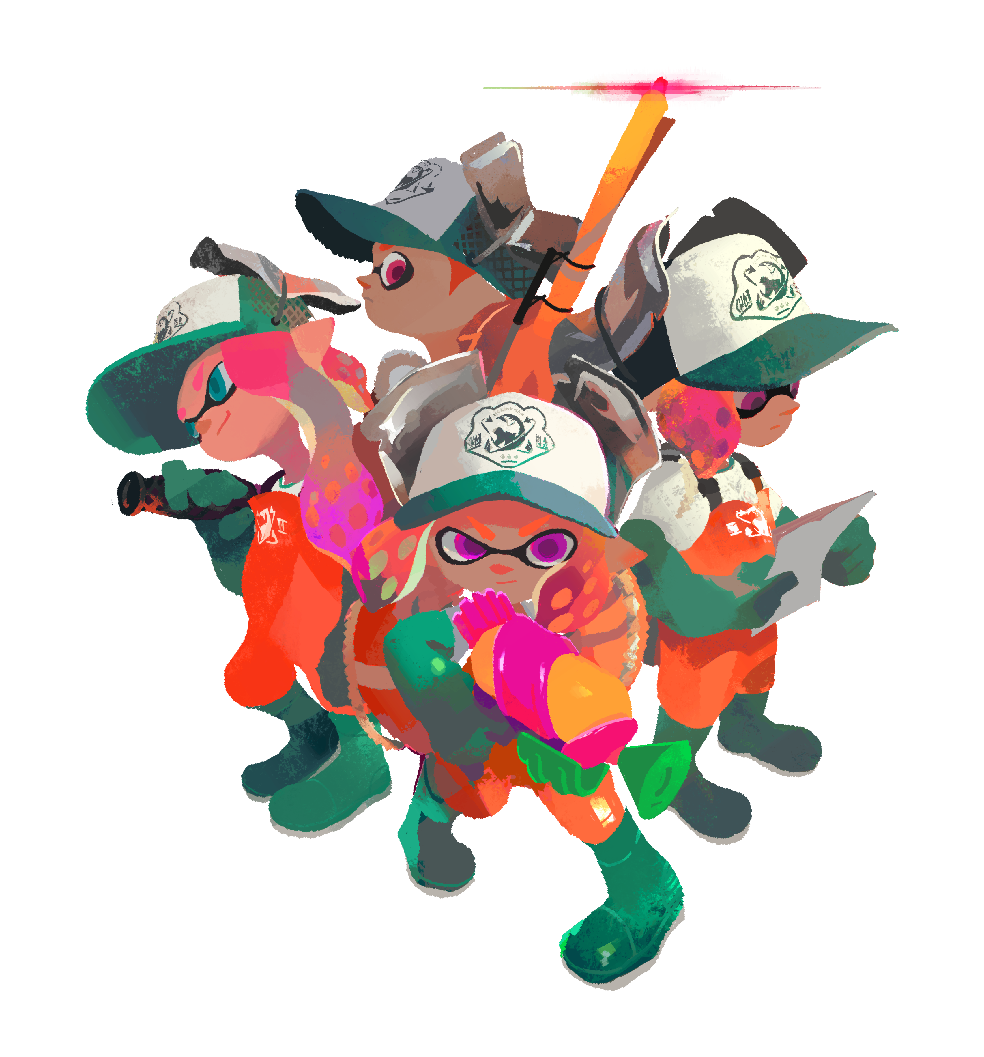 A team of Inklings in Salmon Run